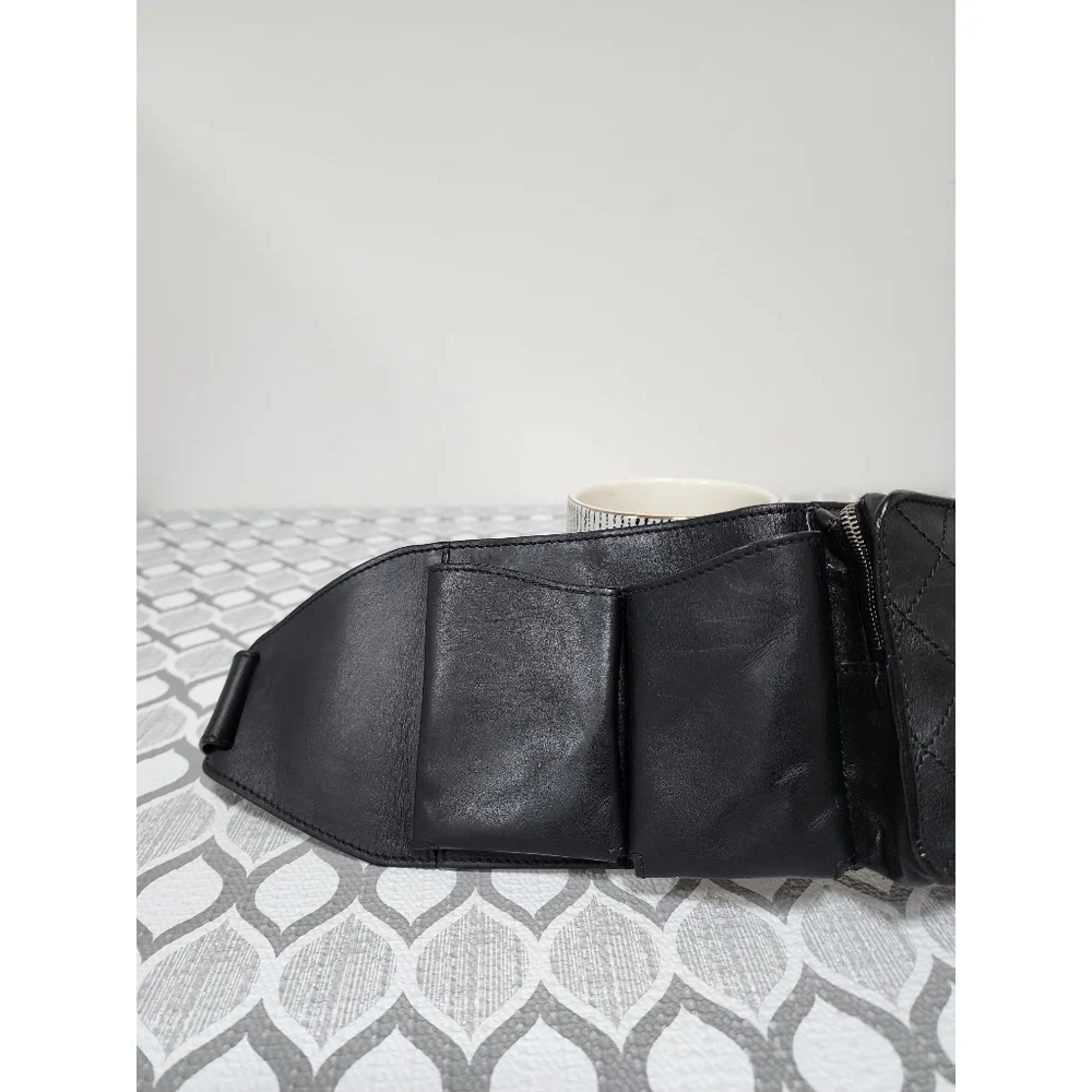 Chanel 2014 Uniform Quilted Bum/Waist Bag Black